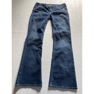 Silver Jeans Co. Womens Tuesday Flare Jeans W31/L33 Gold Stitching